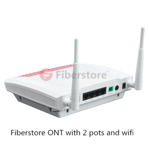 Fiberstore ONT with 2 pots and wifi